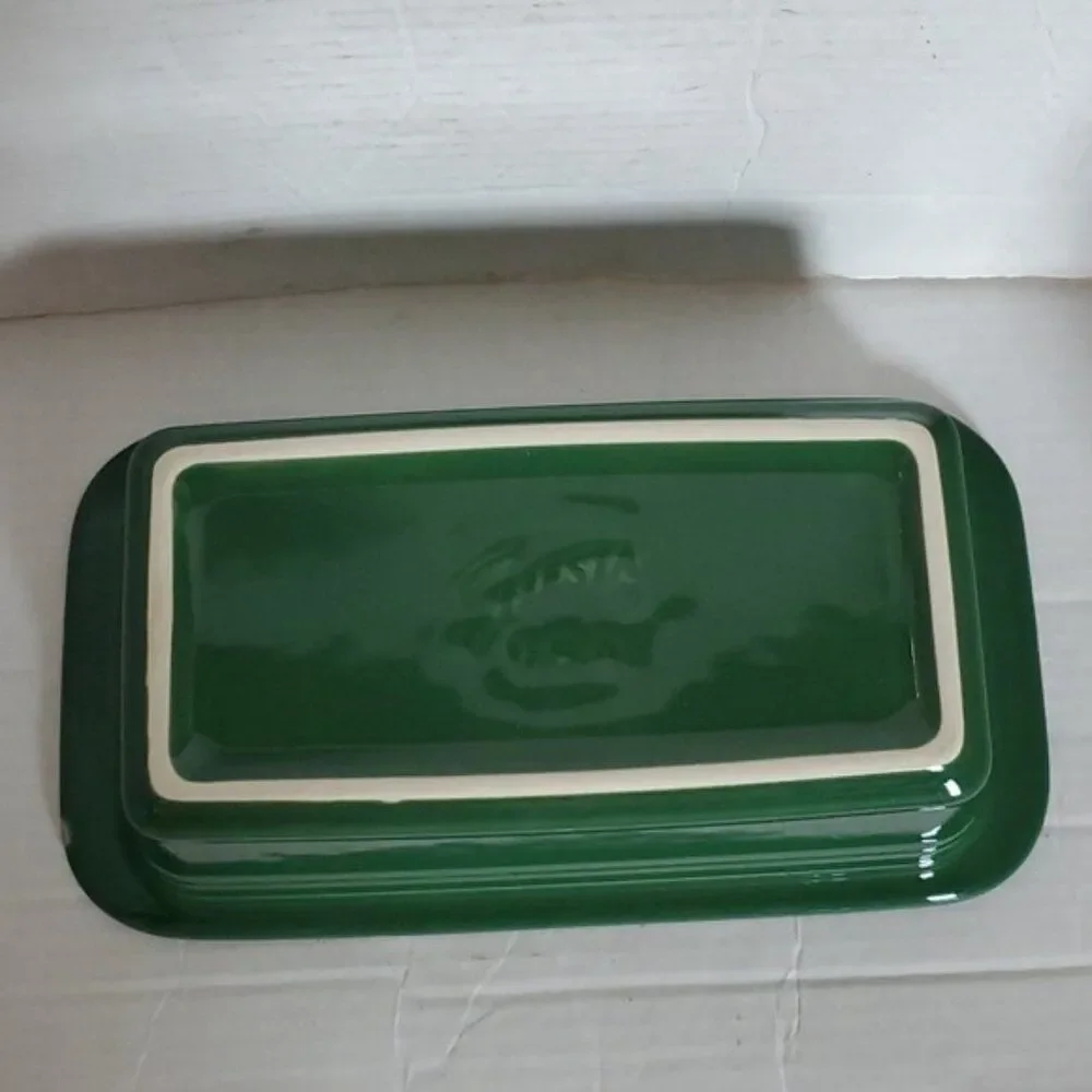 Fiestaware Fiesta Loaf Pan Baking Bakeware Bake Baker Dish Jade Green CERAMIC